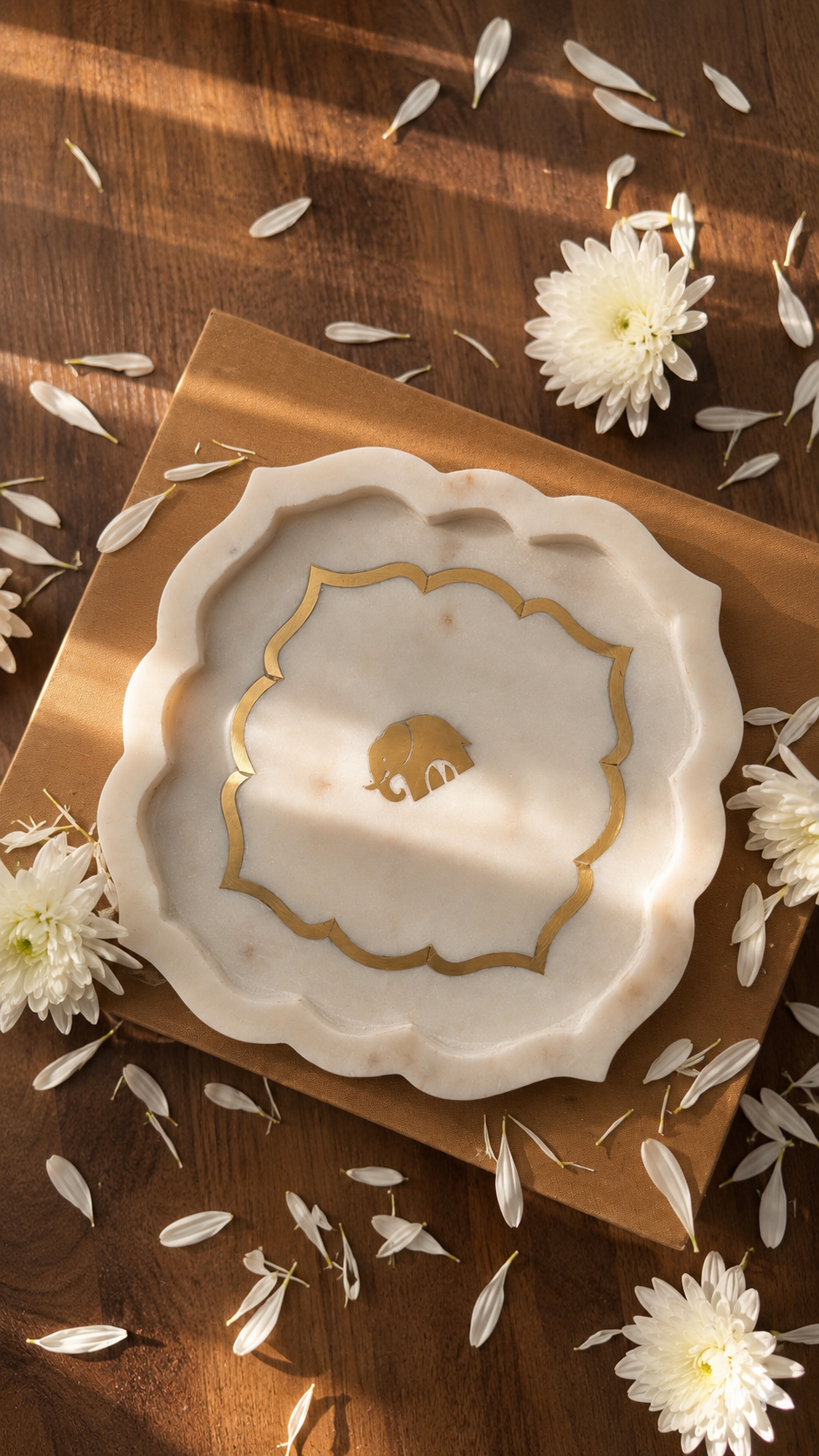 The RM Marble Haathi Platter
